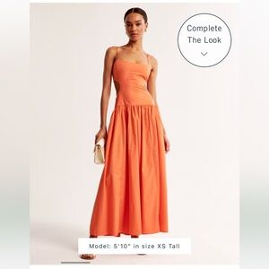 Drop-Waist Cutout Maxi Dress